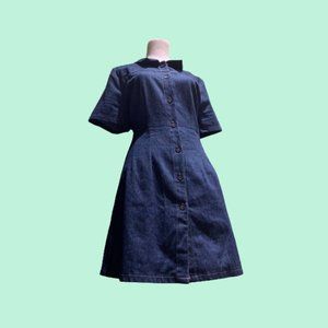 90's Style Denim Button Down Dress💕
